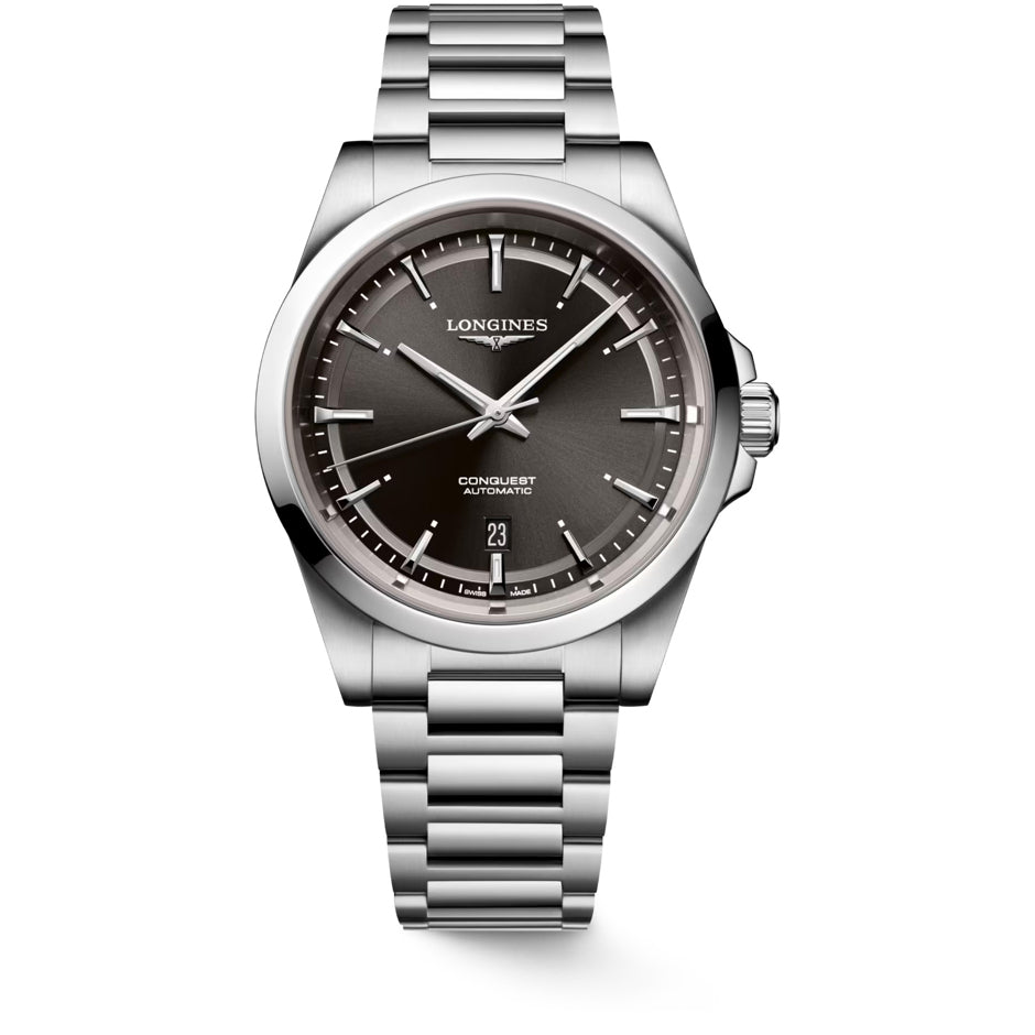 Longines L3.830.4.52.6 Conquest Black Dial