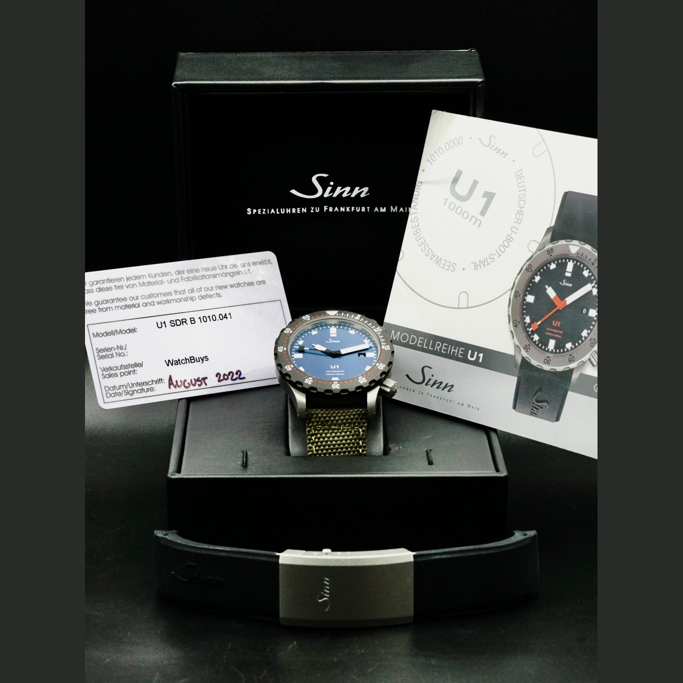 Sinn U1 SDR B 1010.041 Blue Dial