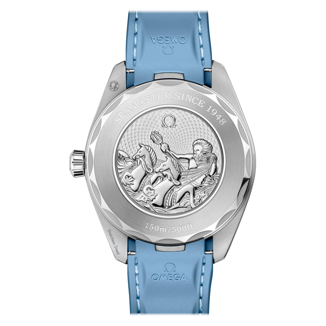 Omega 220.12.43.22.03.002 Seamaster Aqua Terra 150M Worldtimer Summer Blue on Strap