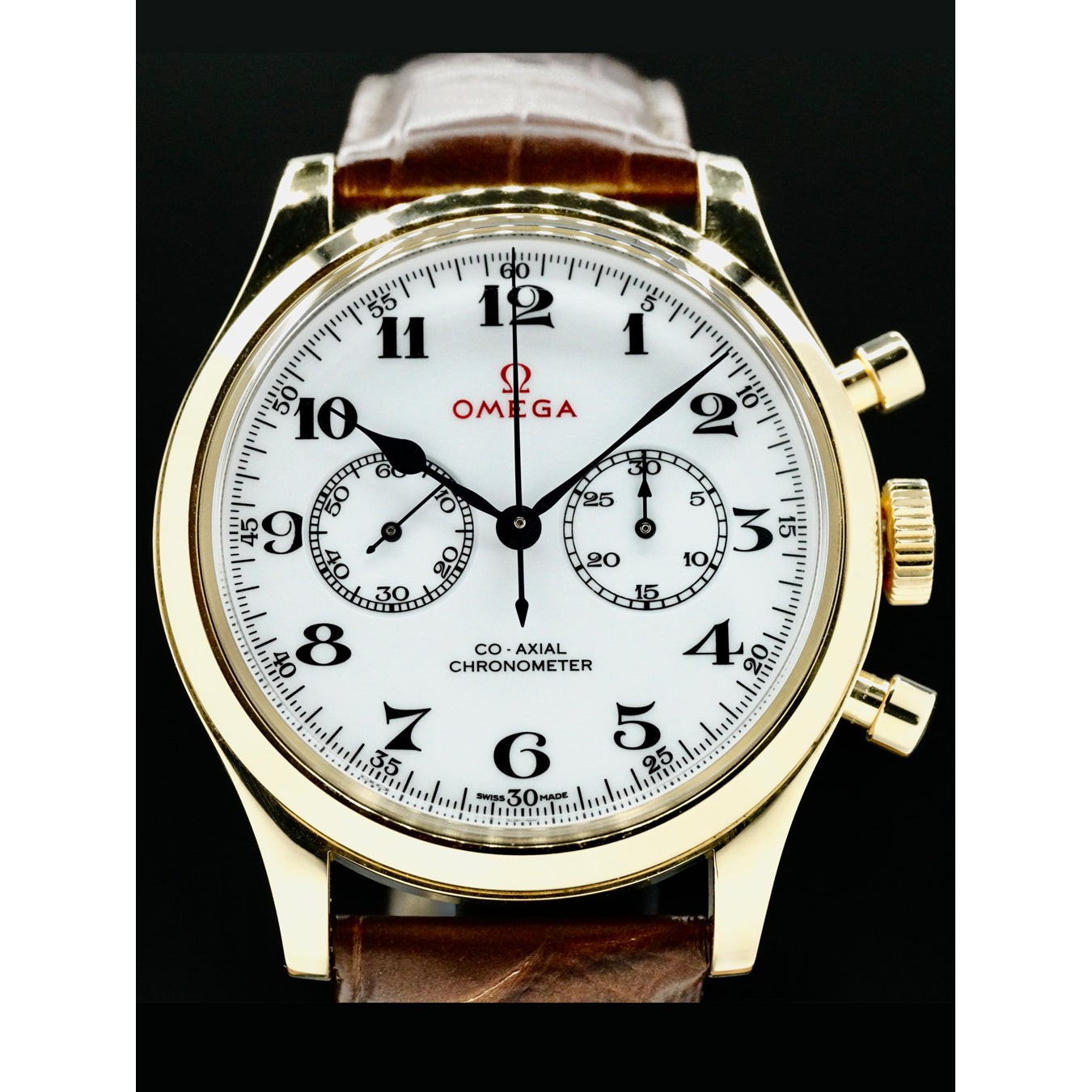Omega 522.53.39.50.04.002 Olympic Official Timekeeper 18k Yellow Gold