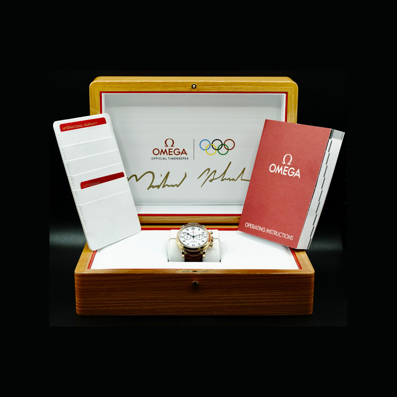 Omega 522.53.39.50.04.002 Olympic Official Timekeeper 18k Yellow Gold