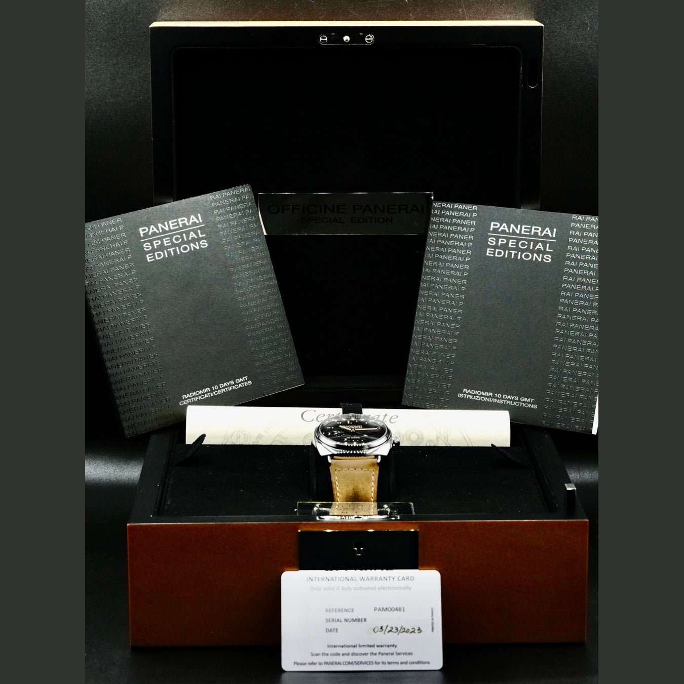 Panerai PAM00481 Radiomir 10 Day GMT Palm Beach Boutique