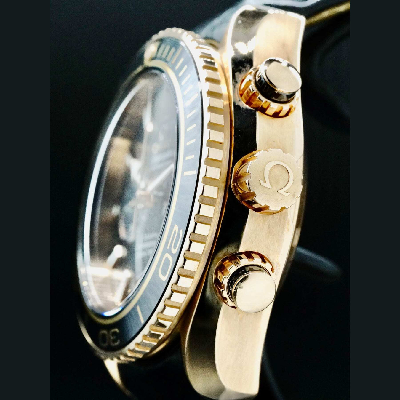 Omega Planet Ocean 600M Co-Axial Master Chronometer Chronograph 45.5mm Sedna Gold 215.63.46.51.01.001