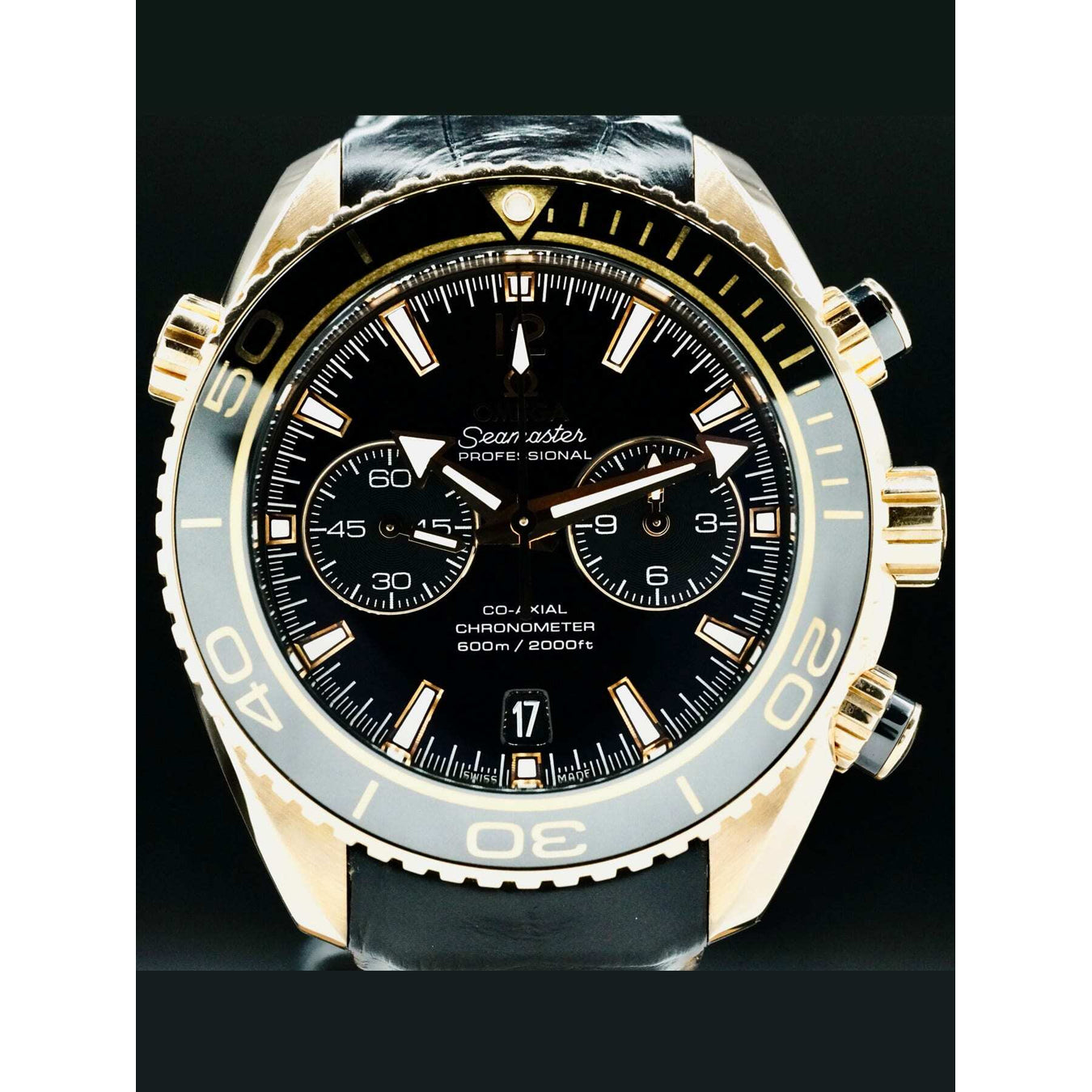 Omega Planet Ocean 600M Co-Axial Master Chronometer Chronograph 45.5mm Sedna Gold 215.63.46.51.01.001
