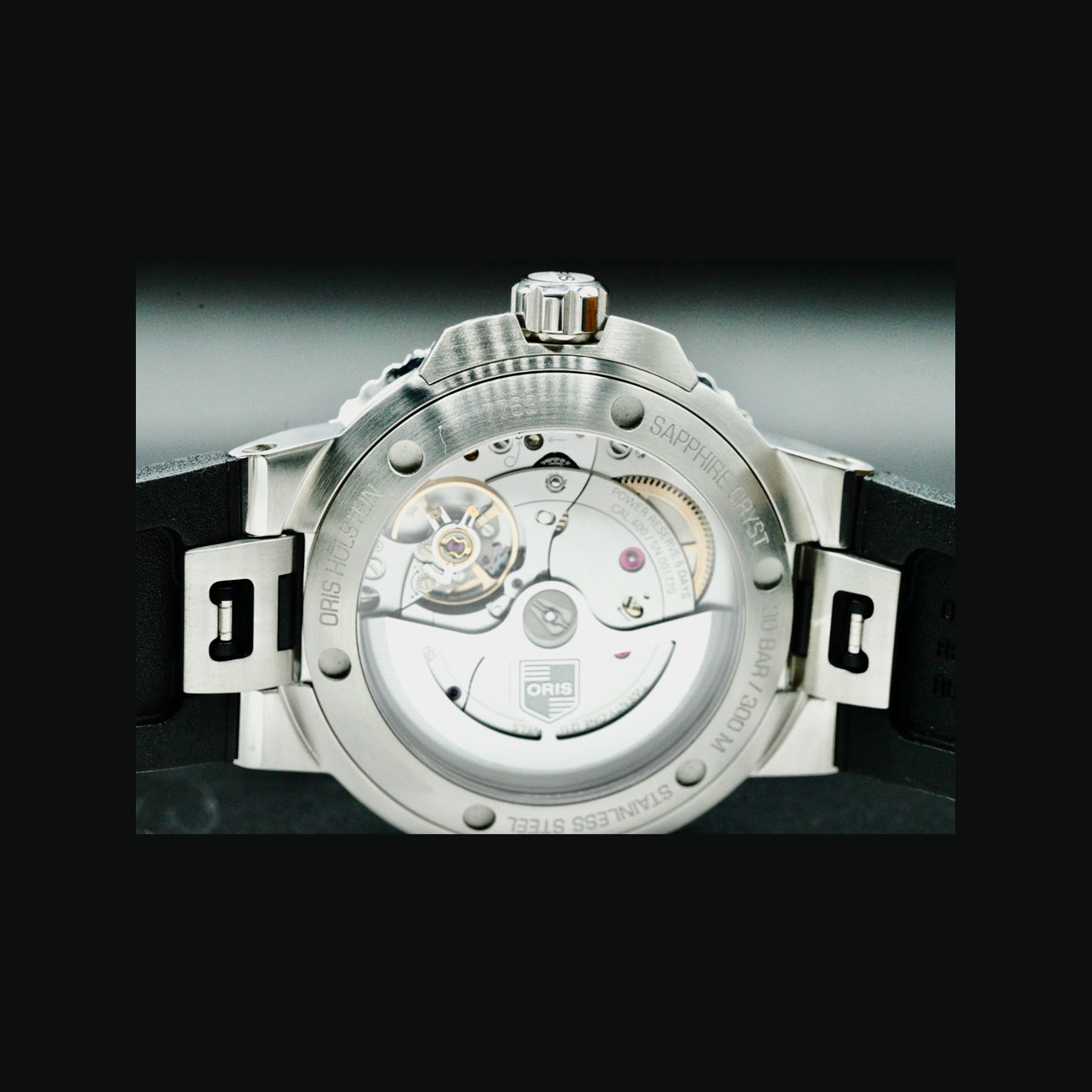 Oris 01 400 7763 4135-07 4 24 74EB Aquis Date Calibre 400 on Rubber Strap