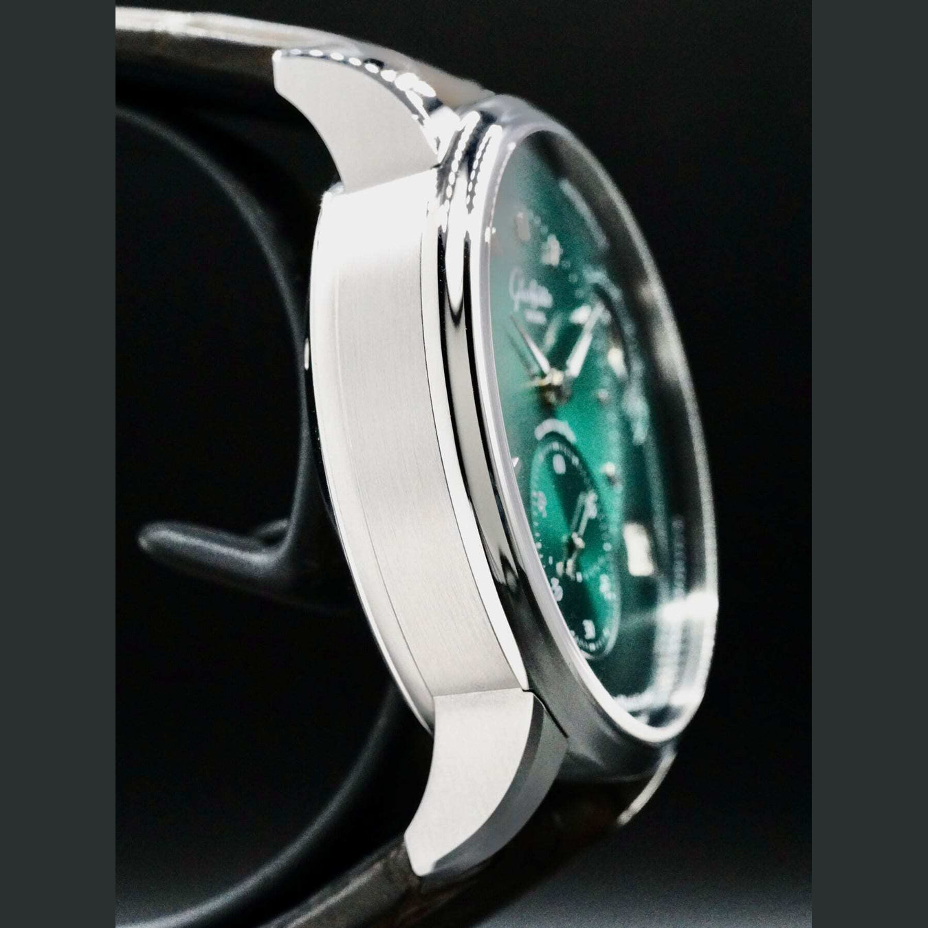 Glashütte Original 1-90-02-13-32-62 PanoMaticLunar Green Dial