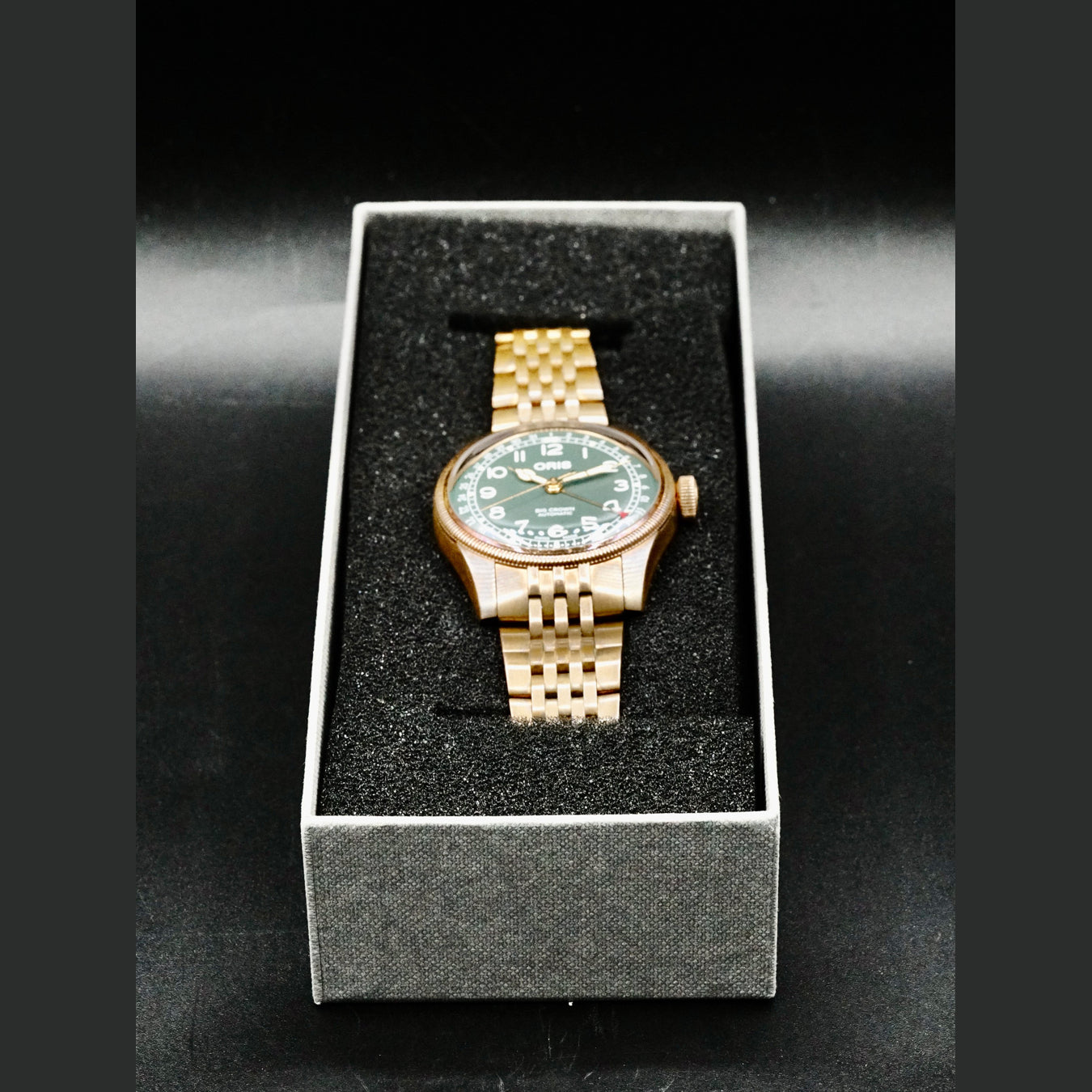 Oris 01 754 7741 3167-07 8 20 01 Big Crown Bronze Pointer Date Green Dial