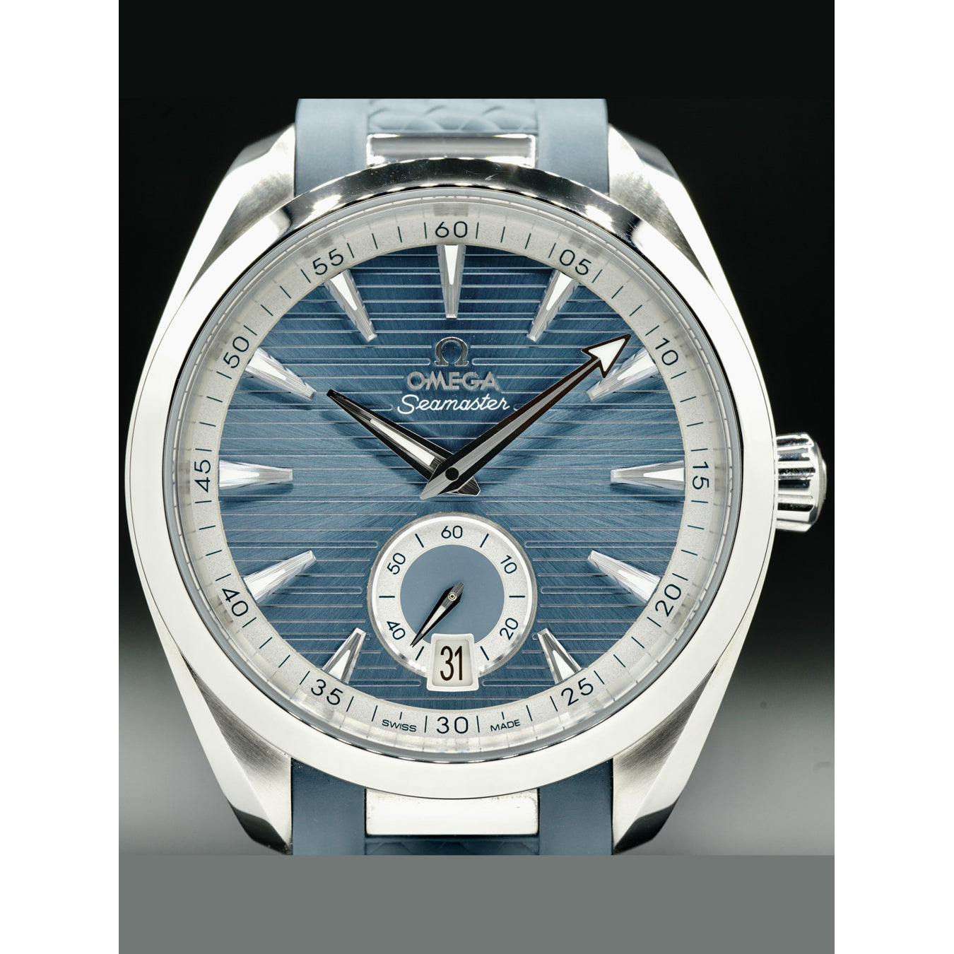 Omega 220.12.41.21.03.005 Aqua Terra 150M Small Seconds Blue Dial