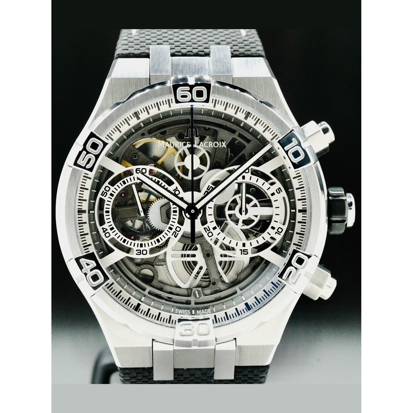 Maurice Lacroix AI6098-SS001-090-1 Aikon Chronograph Skeleton