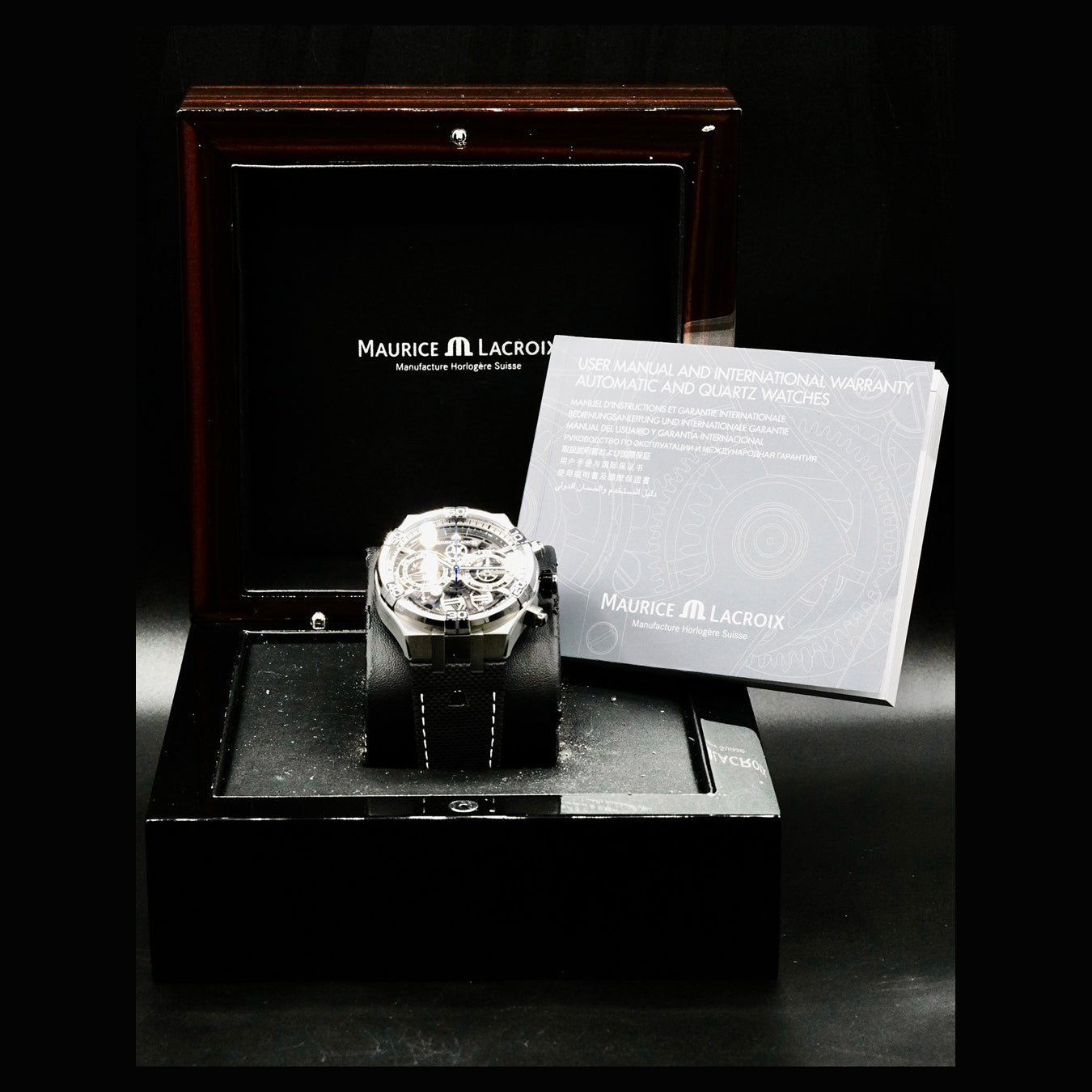 Maurice Lacroix AI6098-SS001-090-1 Aikon Chronograph Skeleton
