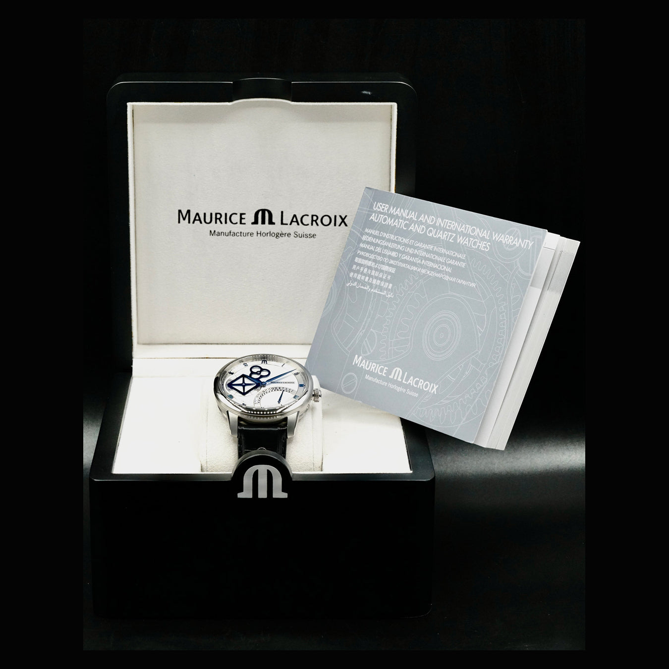 Maurice Lacroix MP6058-SS001-110-1 Masterpiece Square Wheel Retrograde