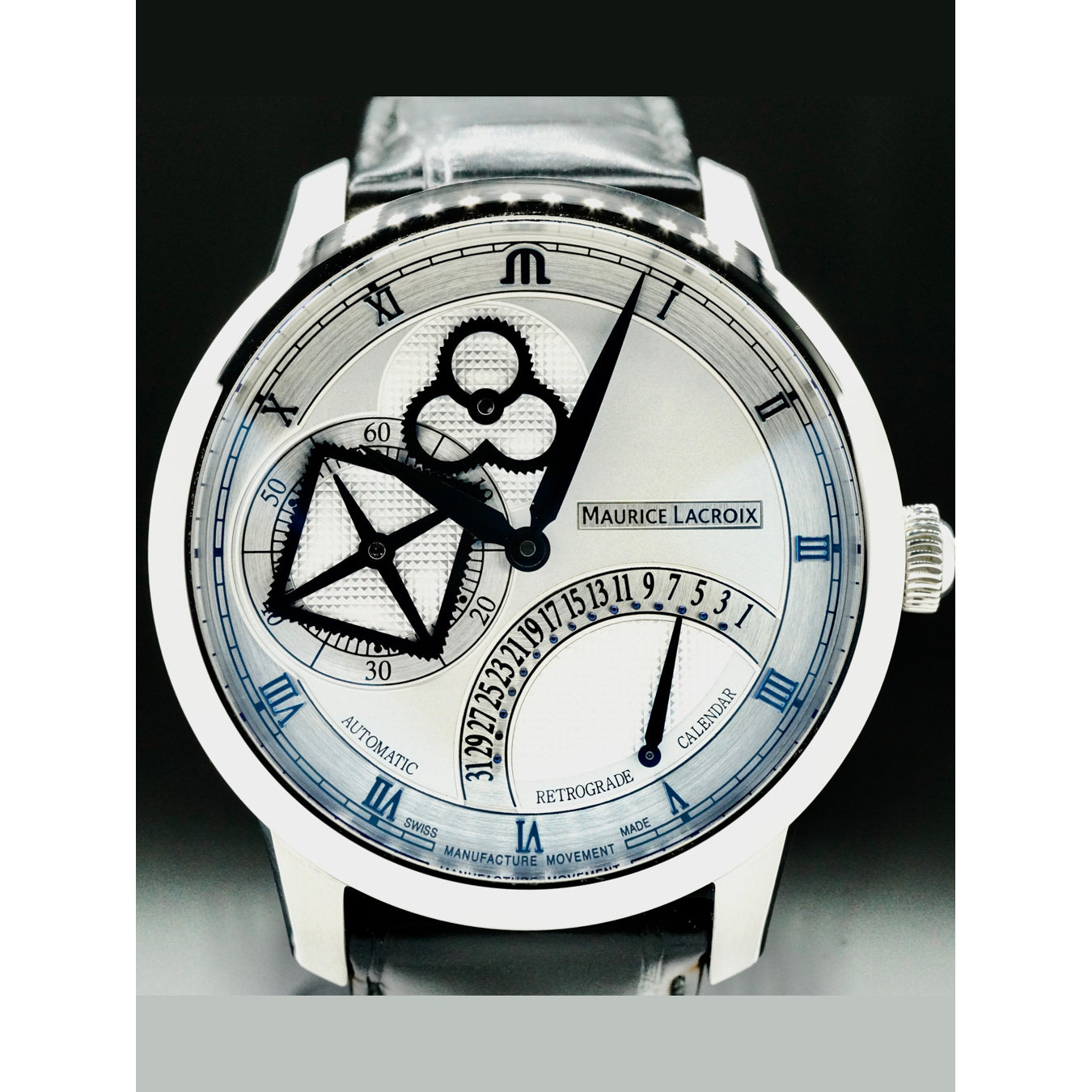 Maurice Lacroix MP6058-SS001-110-1 Masterpiece Square Wheel Retrograde