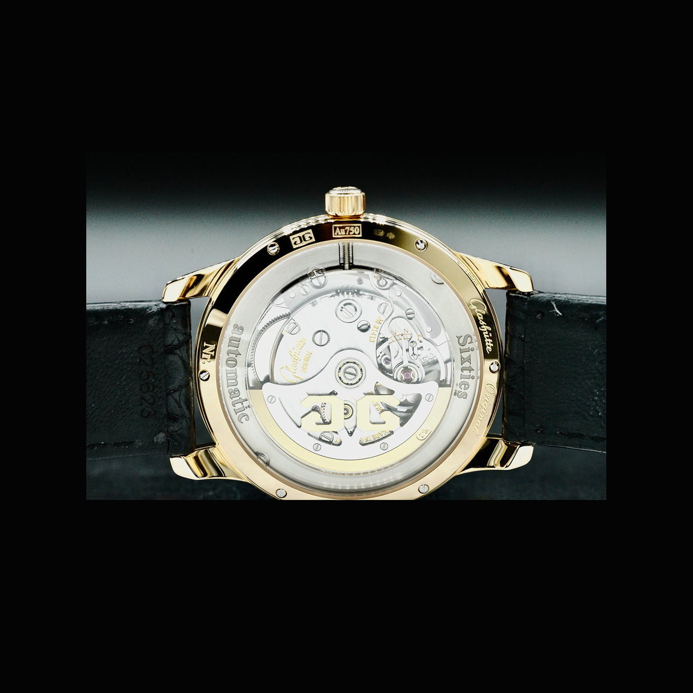 Glashütte 39-52-01-01-04 Original Senator Sixties Rose Gold White Dial