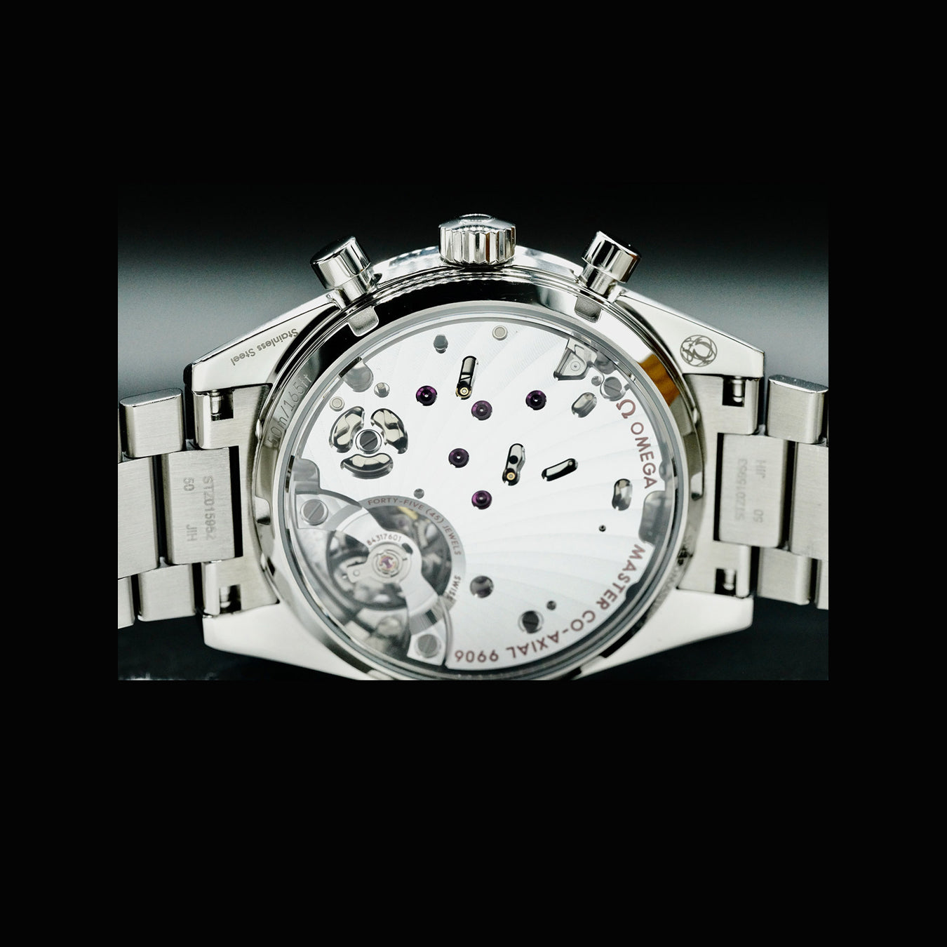 Omega 332.10.41.51.11.001 Speedmaster 57 Coaxial Chronometer Chronograph Red Dial 40.5mm on Bracelet