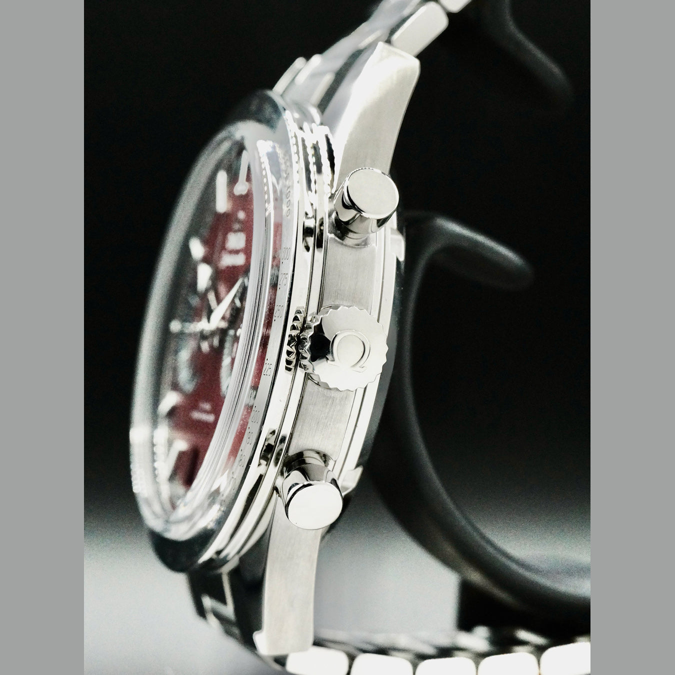 Omega 332.10.41.51.11.001 Speedmaster 57 Coaxial Chronometer Chronograph Red Dial 40.5mm on Bracelet