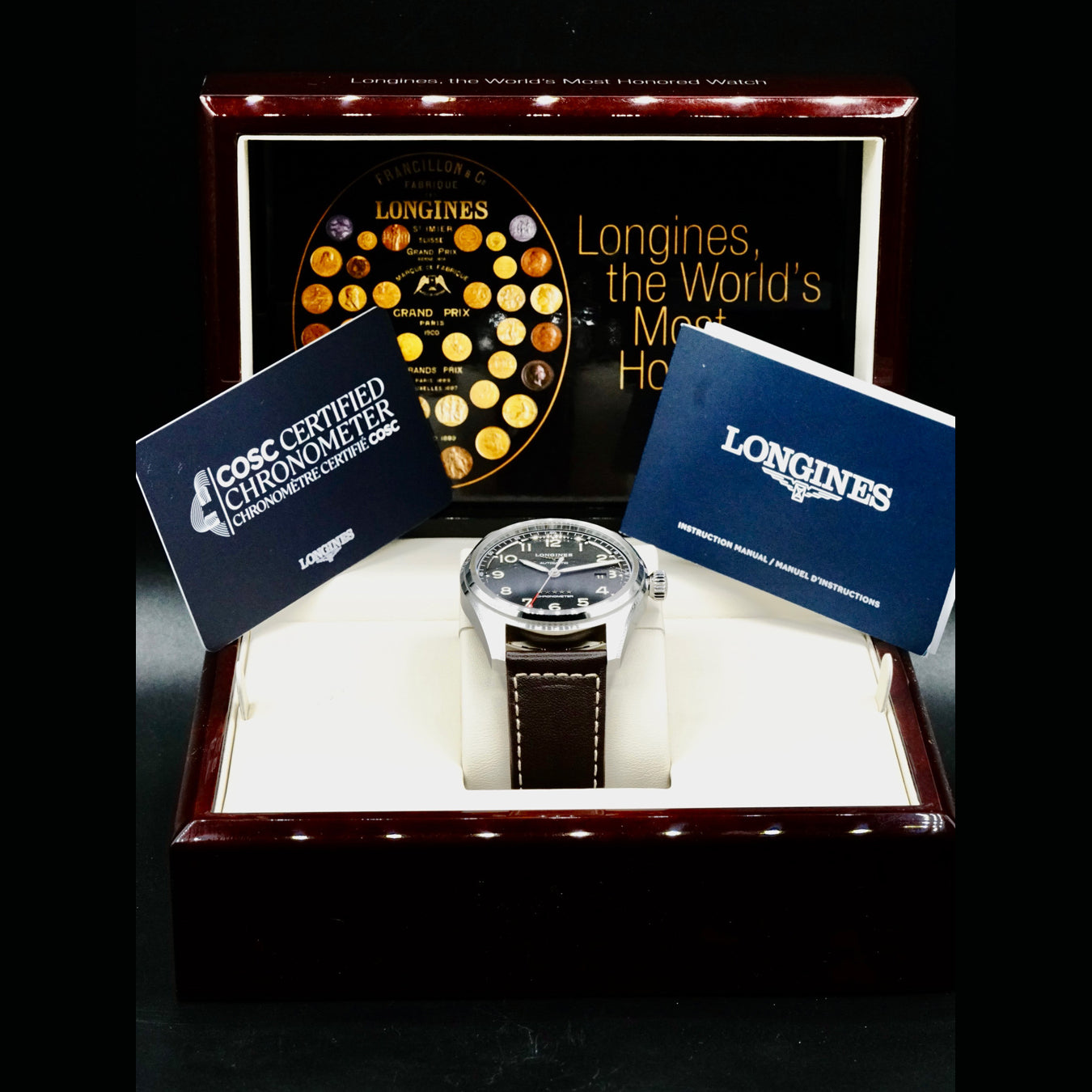 Longines L3.811.4.53.0 Spirit 42mm