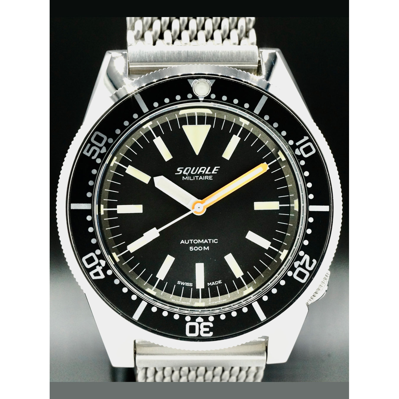 Squale 1521 Militare Polished Steel on Bracelet