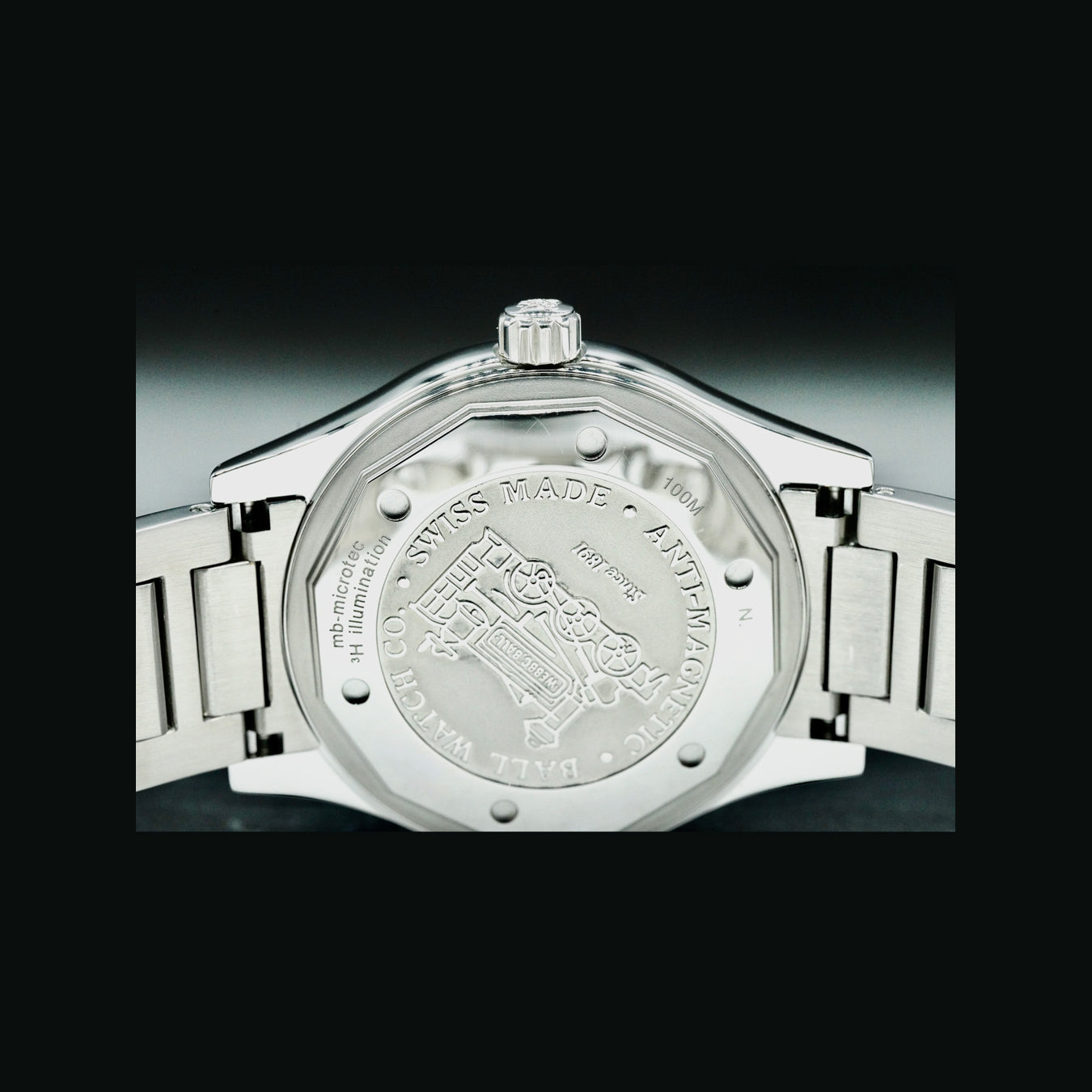 Ball GM9100C-S2C-GYR  Engineer III Endurance 1917 GMT 41mm Grey Dial Rainbow Tubes