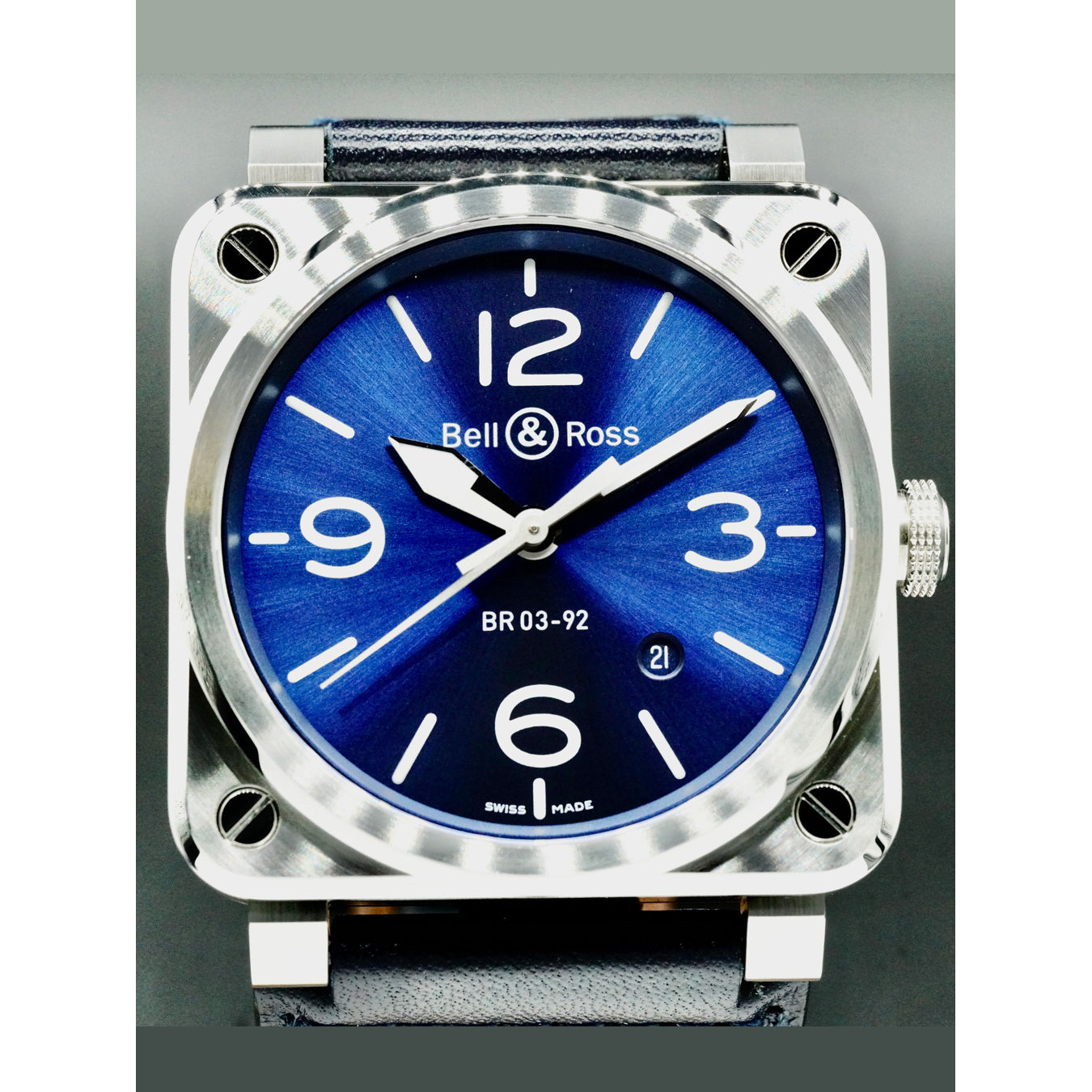 Bell & Ross BR0392-BLU-ST/SCA BR 03-92 Blue Steel