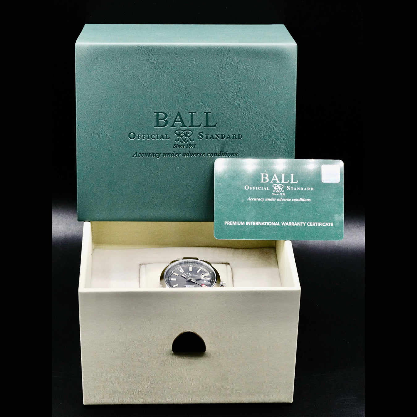 Ball GM9100C-S2C-GYR  Engineer III Endurance 1917 GMT 41mm Grey Dial Rainbow Tubes