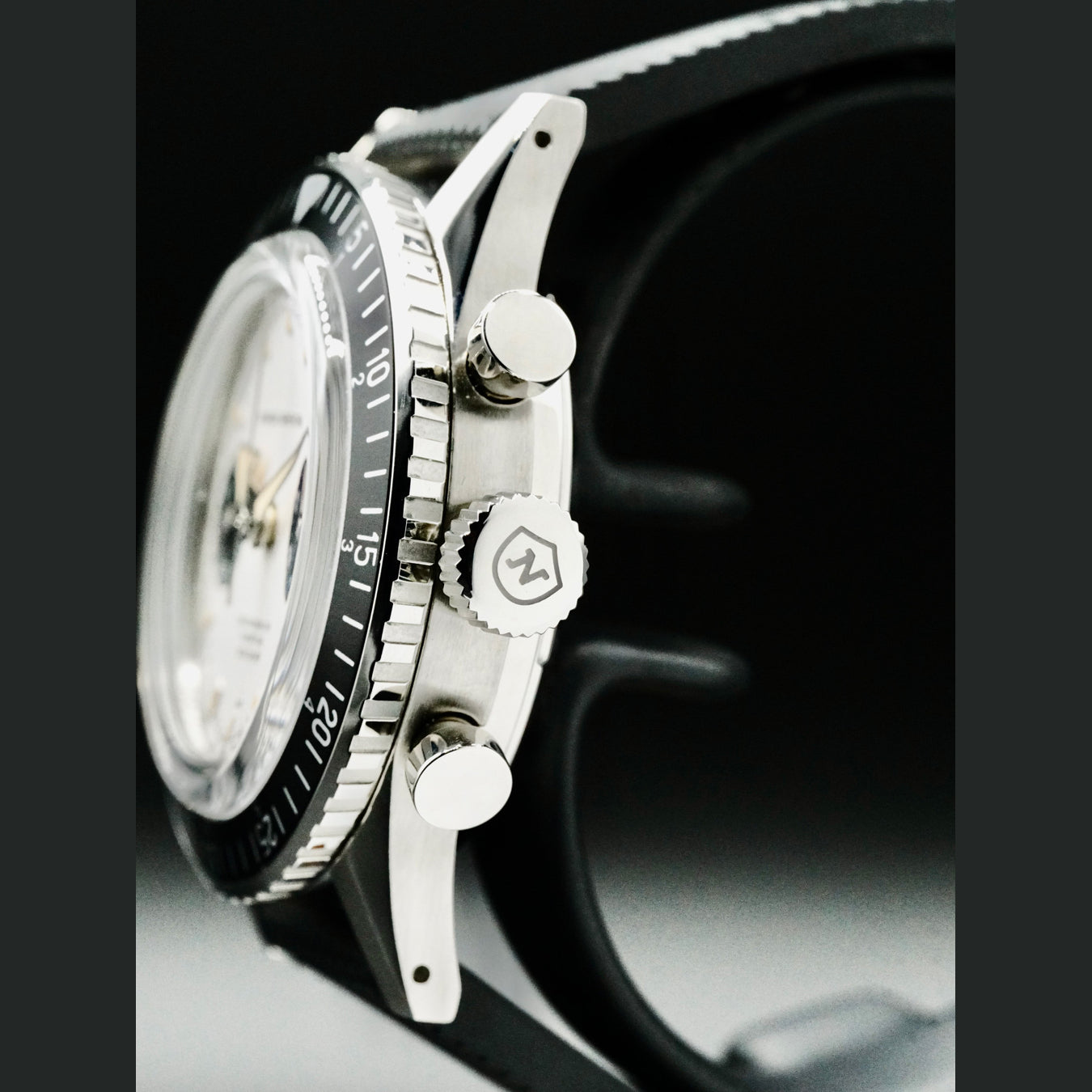 Nivada Grenchen 86004A01 Panda Automatic on Rubber Tropic Strap