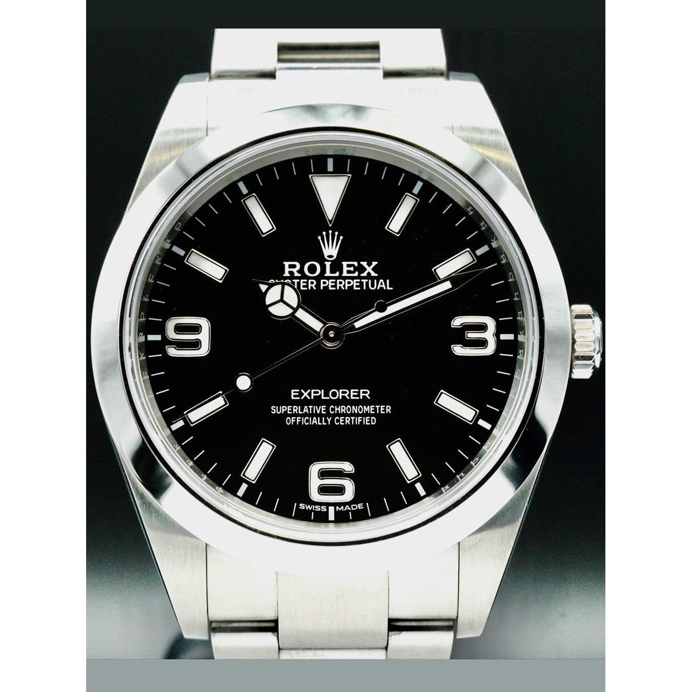 Rolex 214270 Explorer Black Arabic Dial