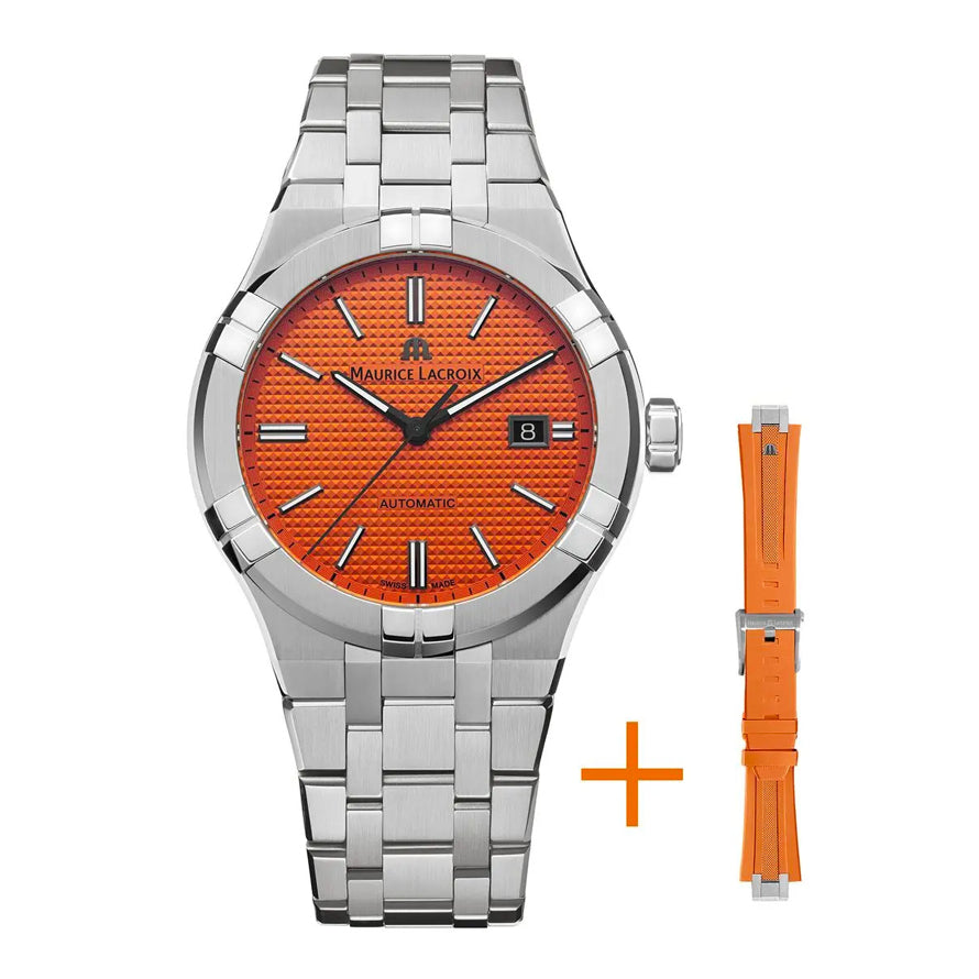 Maurice Lacroix AI6008-SS00F-530-E Aikon Automatic Limited Summer Edition 42mm Orange