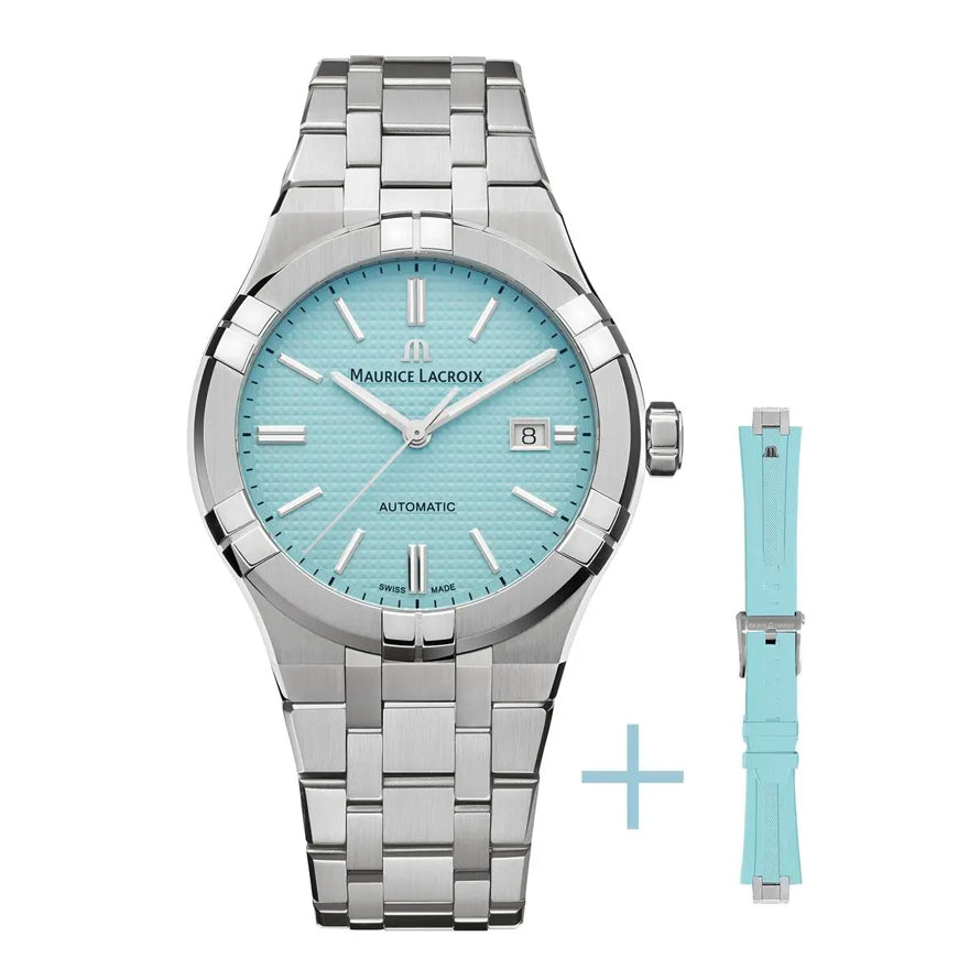 Maurice Lacroix AI6008-SS00F-431-C Aikon Automatic Limited Summer Edition 42mm Turquoise