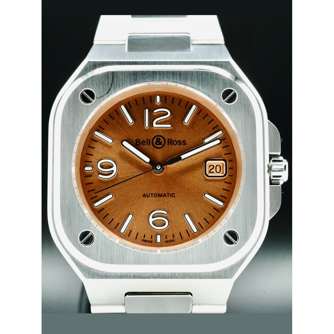 Bell & Ross BR05A-BR-ST/SST BR 05 Copper Brown on Bracelet