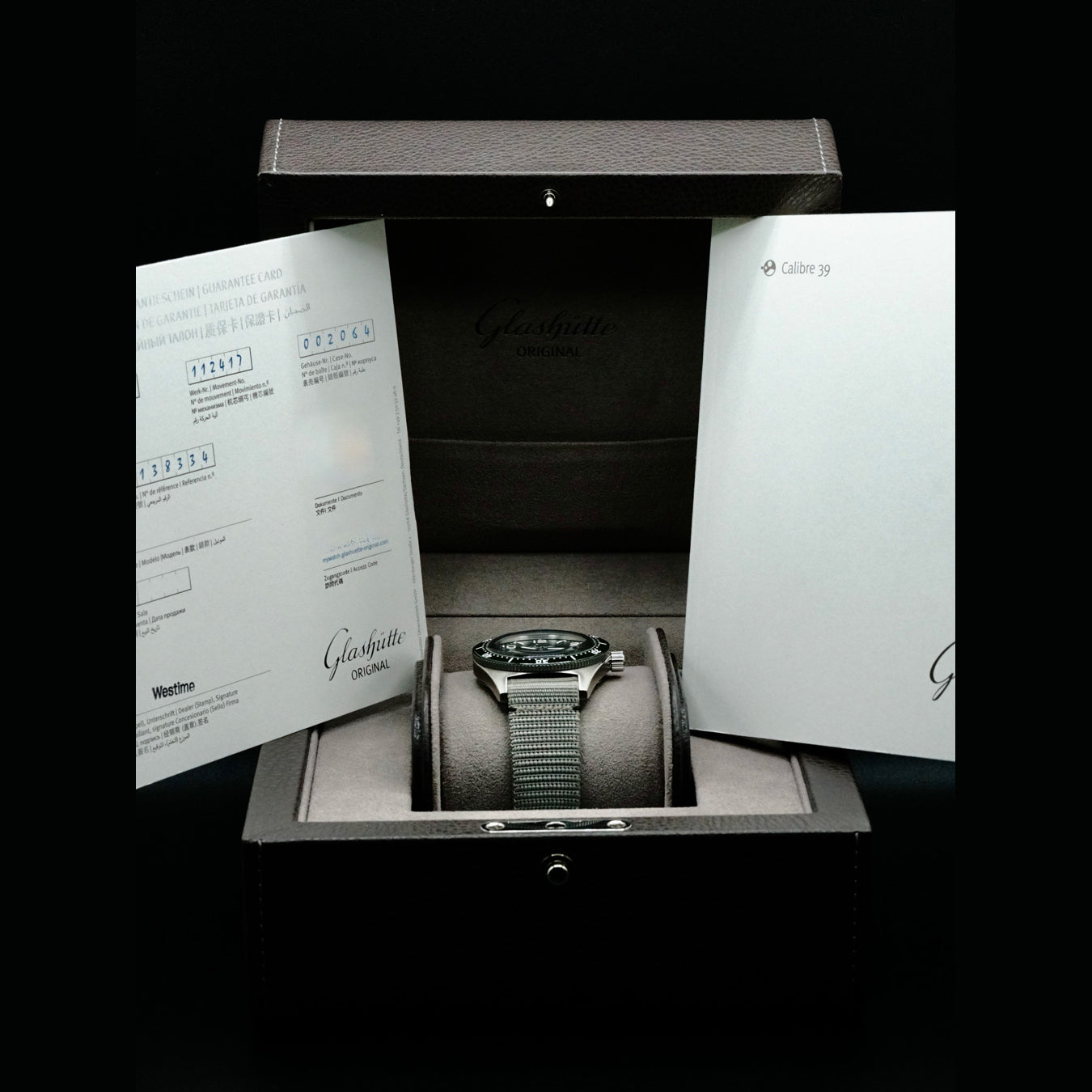 Glashütte Original 1-39-11-13-83-34 SeaQ Auto SS Green