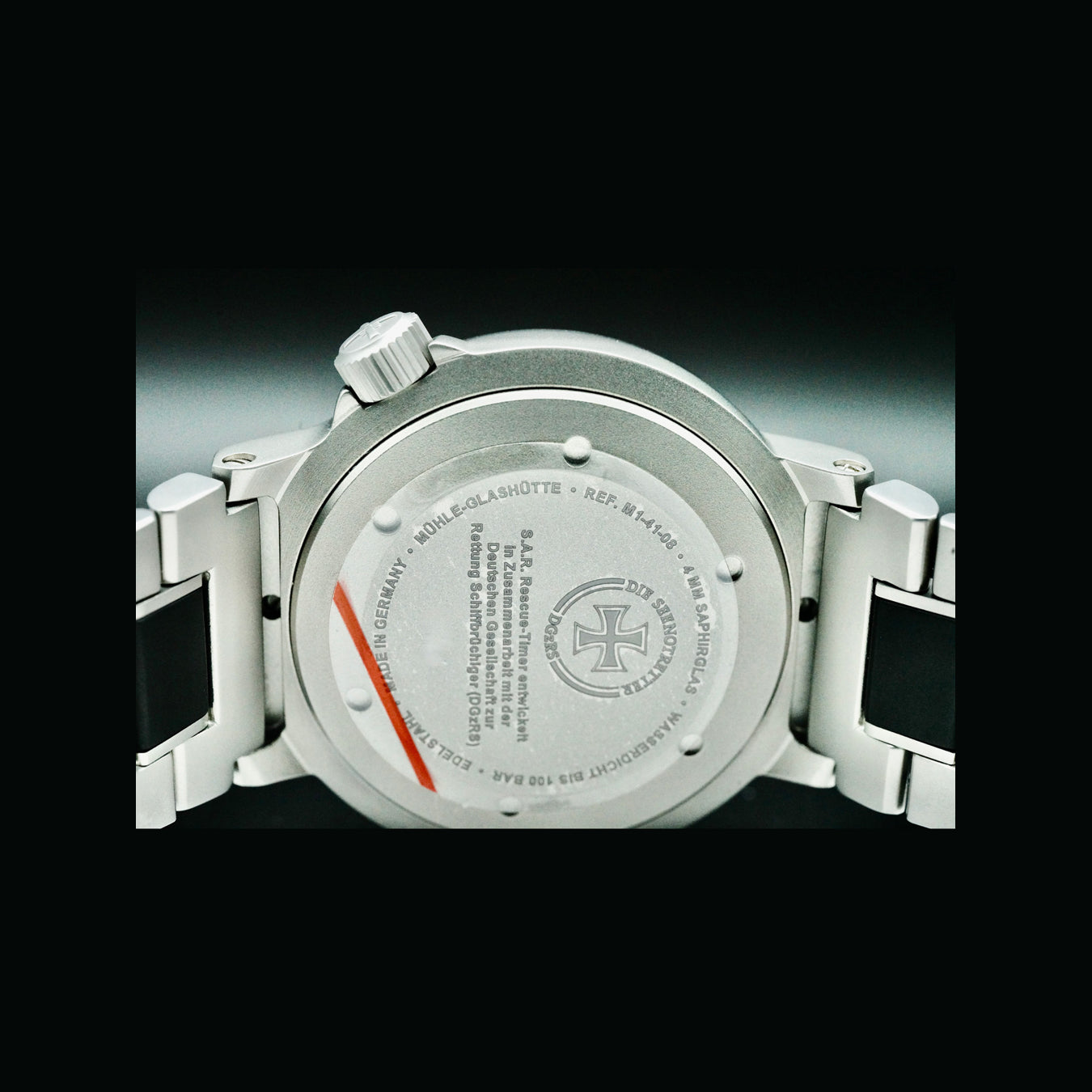 Mühle Glashütte M1-41-08-MB S.A.R Rescue-Timer Lumen on Bracelet