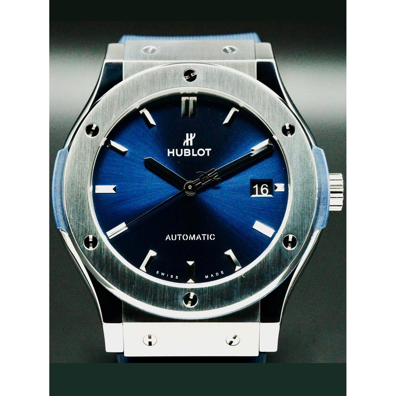 Hublot 511.NX.7170.RX Classic Fusion Blue Rubber strap