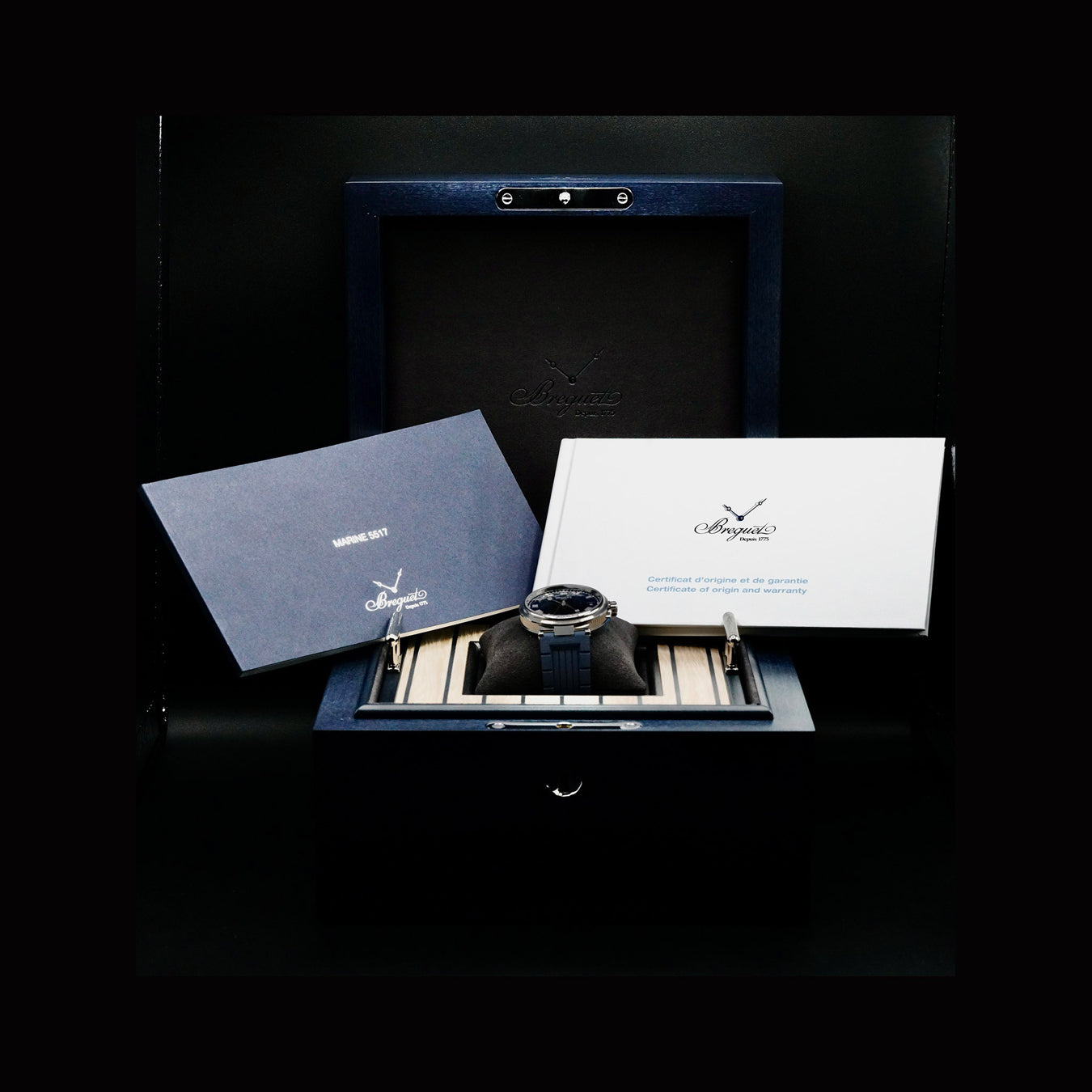 Breguet 5517TI/Y1/5ZU Marine Titanium Blue Dial