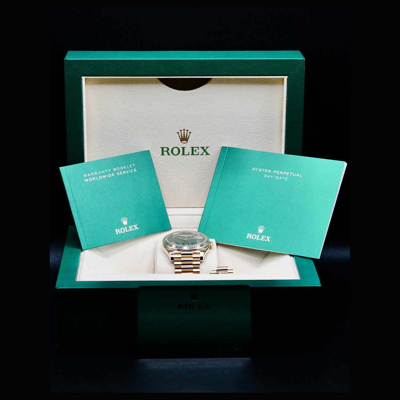 Rolex 228238 Oyster-Perpetual Day-Date Green Dial