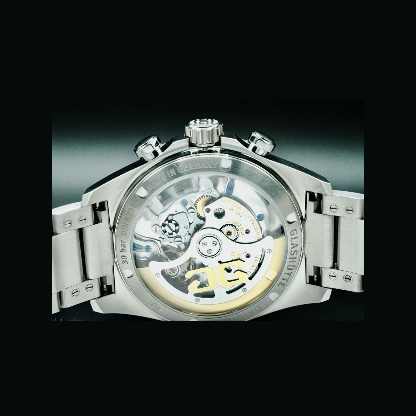 Glashutte Original 1-37-23-02-81-70 SeaQ Chronograph Blue Dial on Bracelet