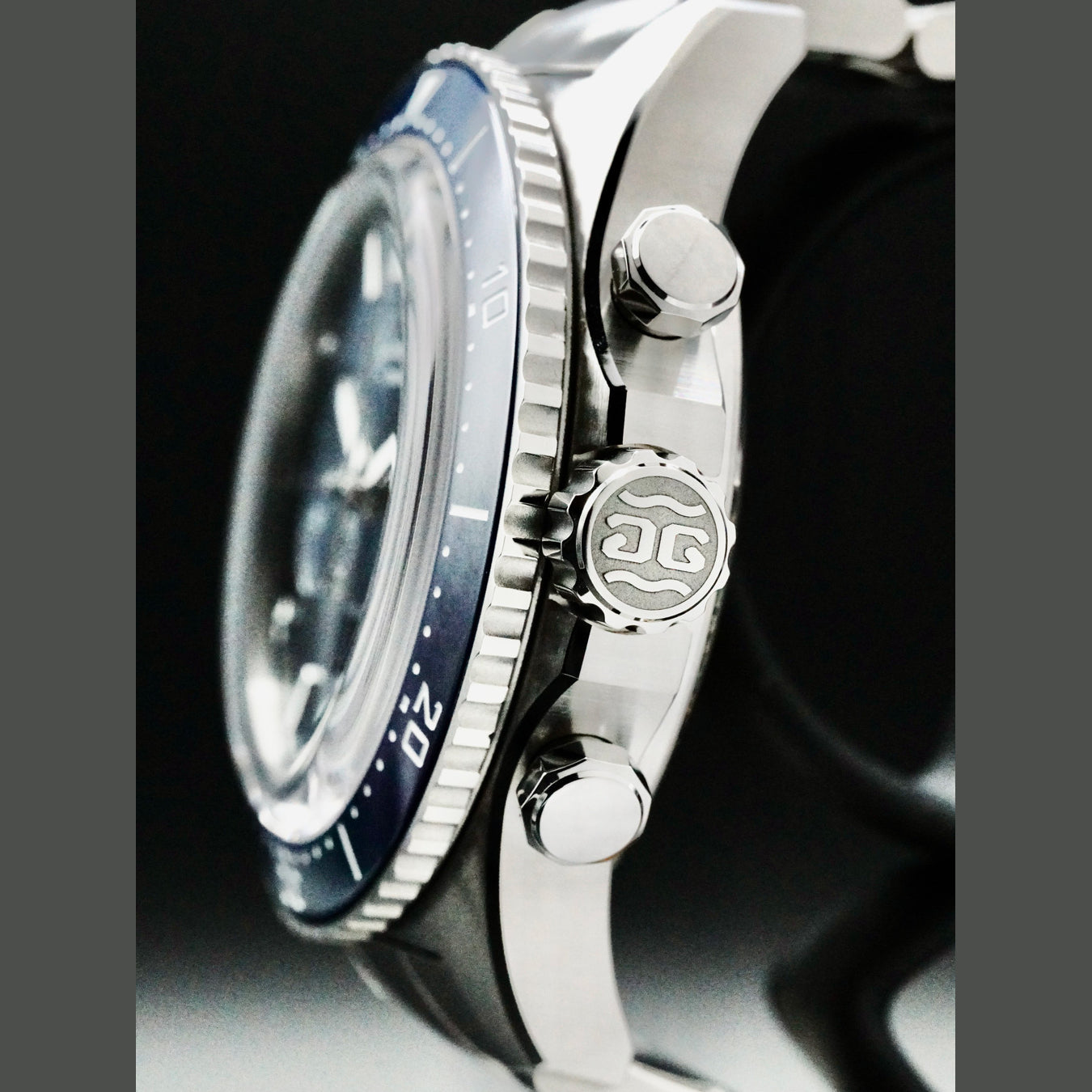 Glashutte Original 1-37-23-02-81-70 SeaQ Chronograph Blue Dial on Bracelet