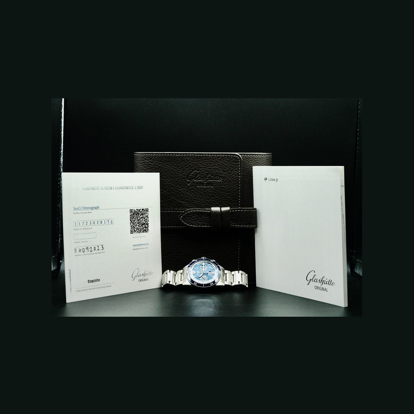 Glashutte Original 1-37-23-02-81-70 SeaQ Chronograph Blue Dial on Bracelet