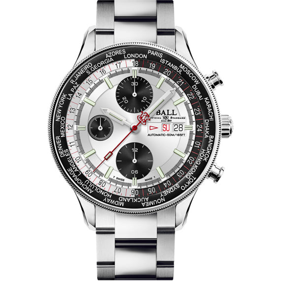 Ball CM3388D-S1-SLBK Engineer II Navigator World Time Chronograph