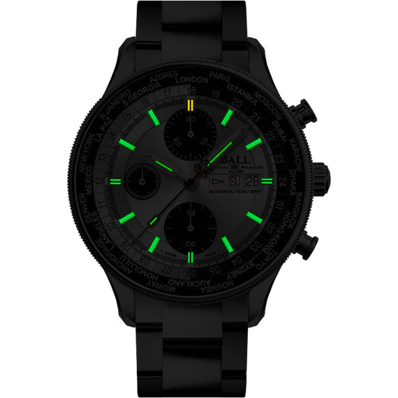 Ball CM3388D-S1-SLBK Engineer II Navigator World Time Chronograph