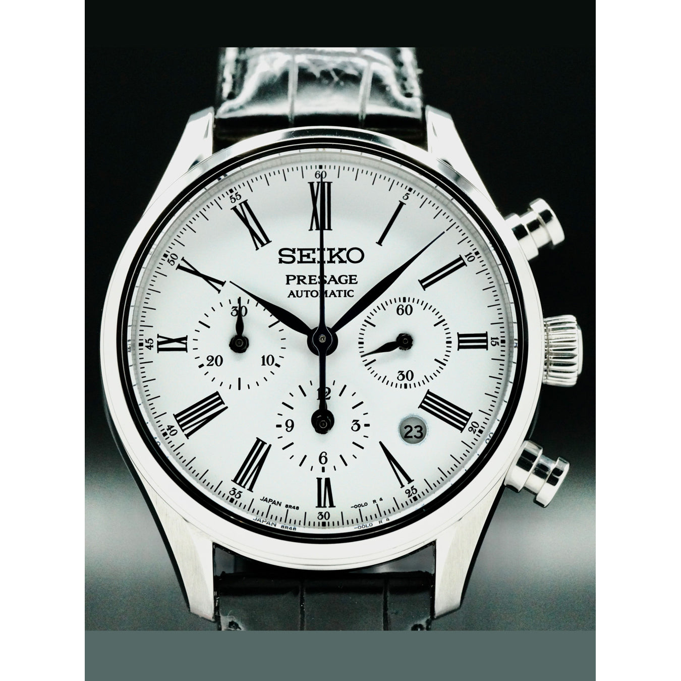 Seiko Presage Enamel Automatic Chronograph SRQ023