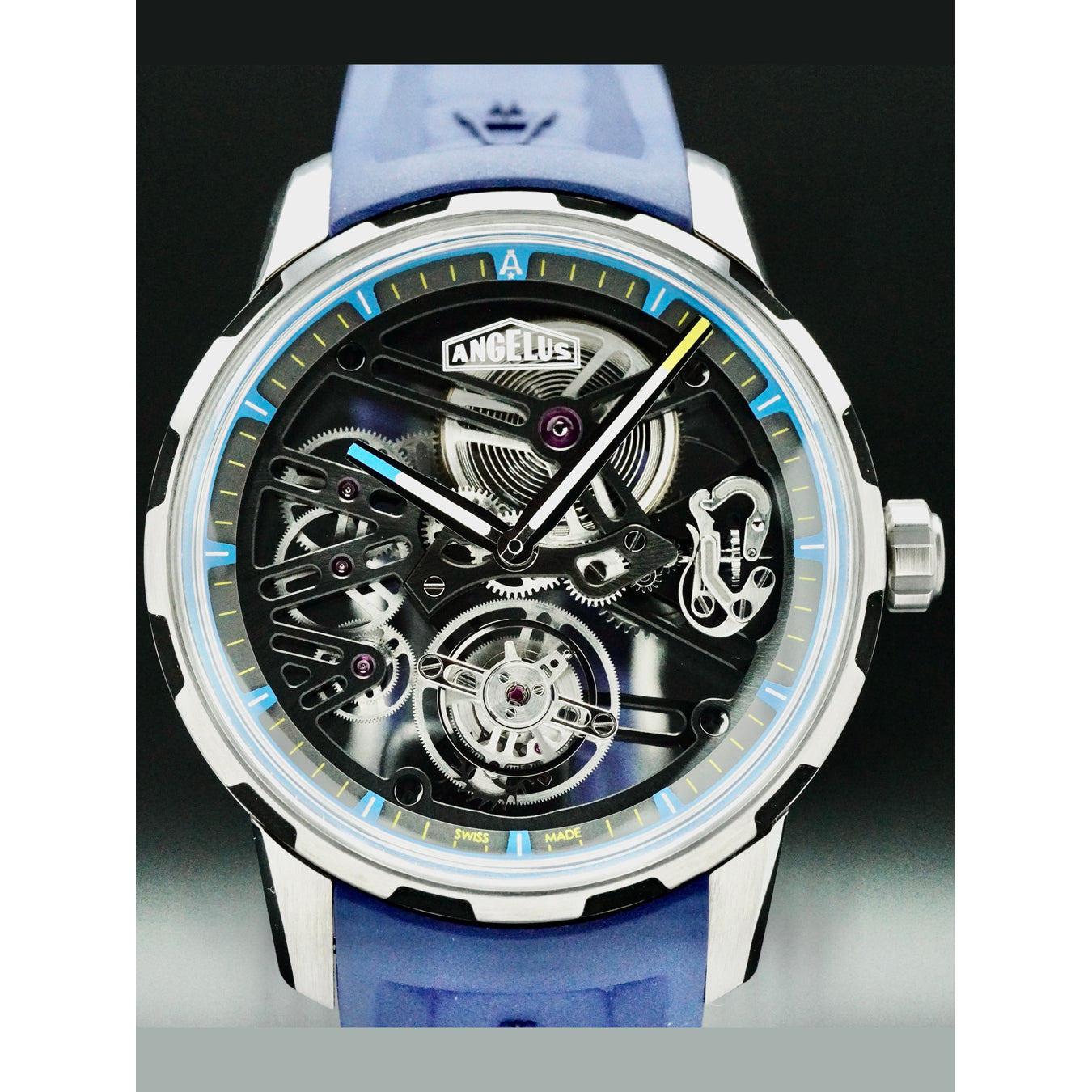 Angelus 0TSBT.U01A.K07A U41 Racing Tourbillion Skeleton Blue