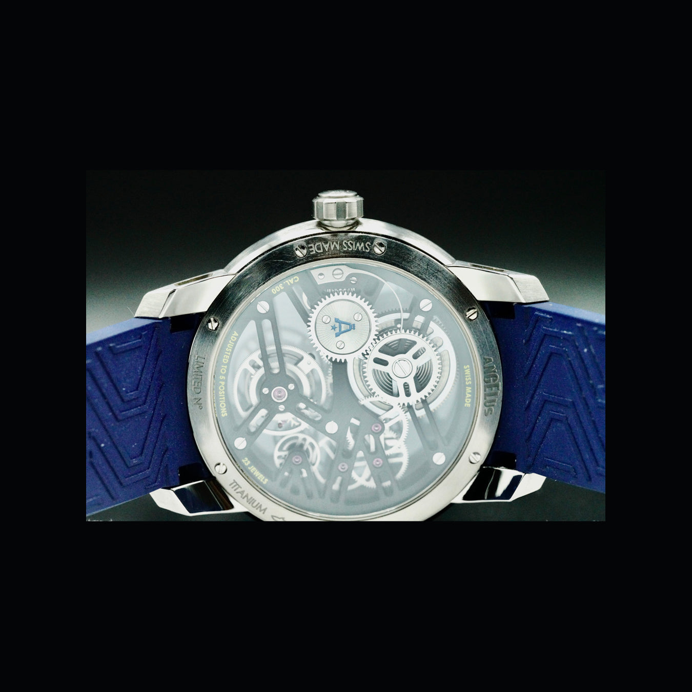 Angelus 0TSBT.U01A.K07A U41 Racing Tourbillion Skeleton Blue