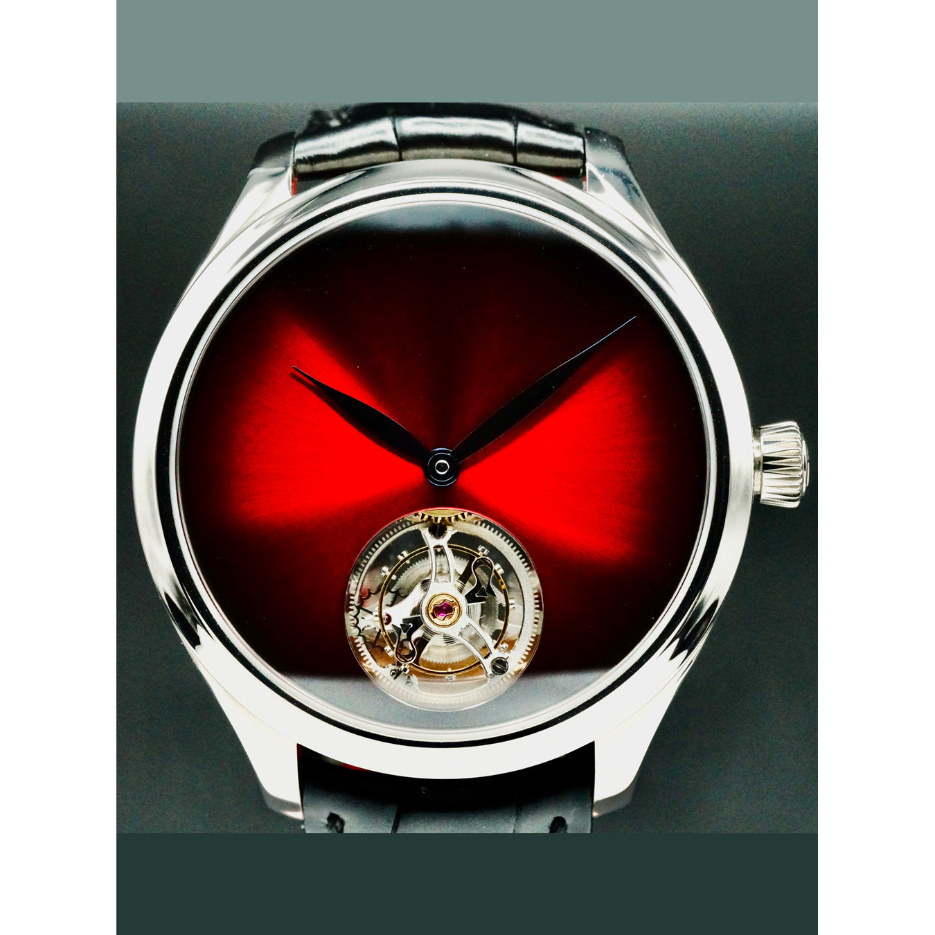 H Moser & Cie. Endeavour Tourbillon Red Fume White Gold 1804-0209