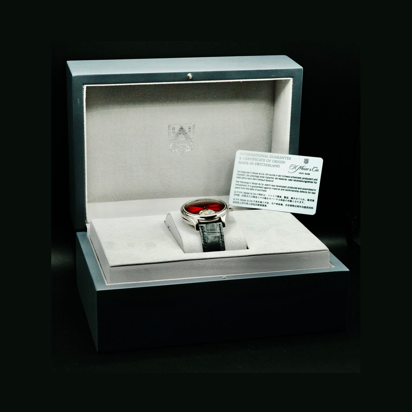 H Moser & Cie. Endeavour Tourbillon Red Fume White Gold 1804-0209