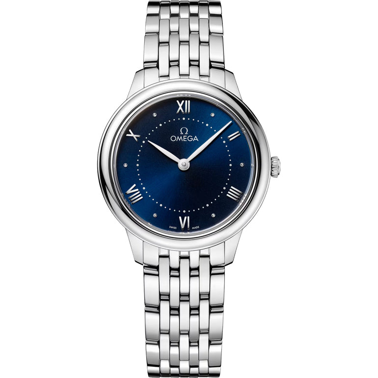 Omega 434.10.30.60.03.001 Prestige De Ville Quartz Blue Dial
