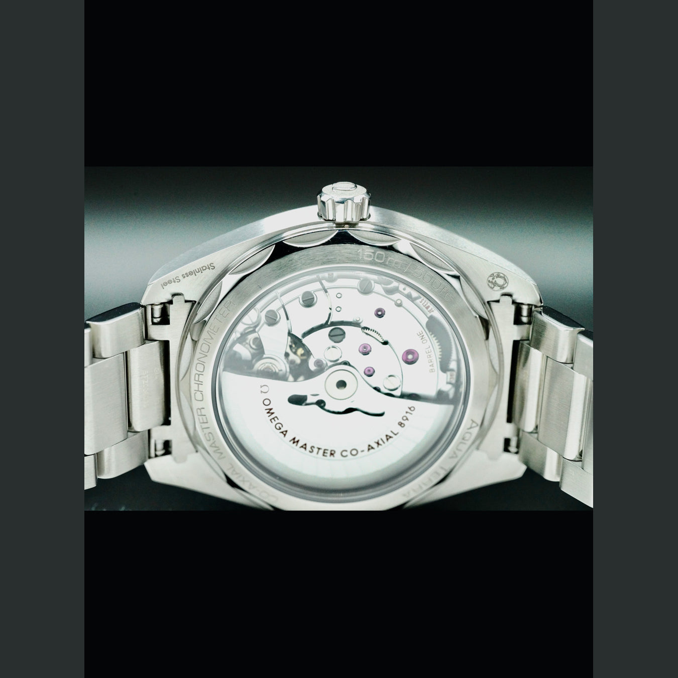 Omega 220.10.41.21.02.004 Aqua Terra 150M Small Seconds Silver Blue Dial on Bracelet