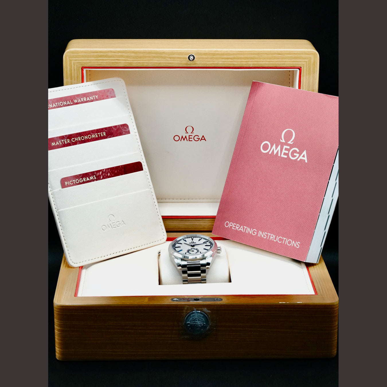 Omega 220.10.41.21.02.004 Aqua Terra 150M Small Seconds Silver Blue Dial on Bracelet