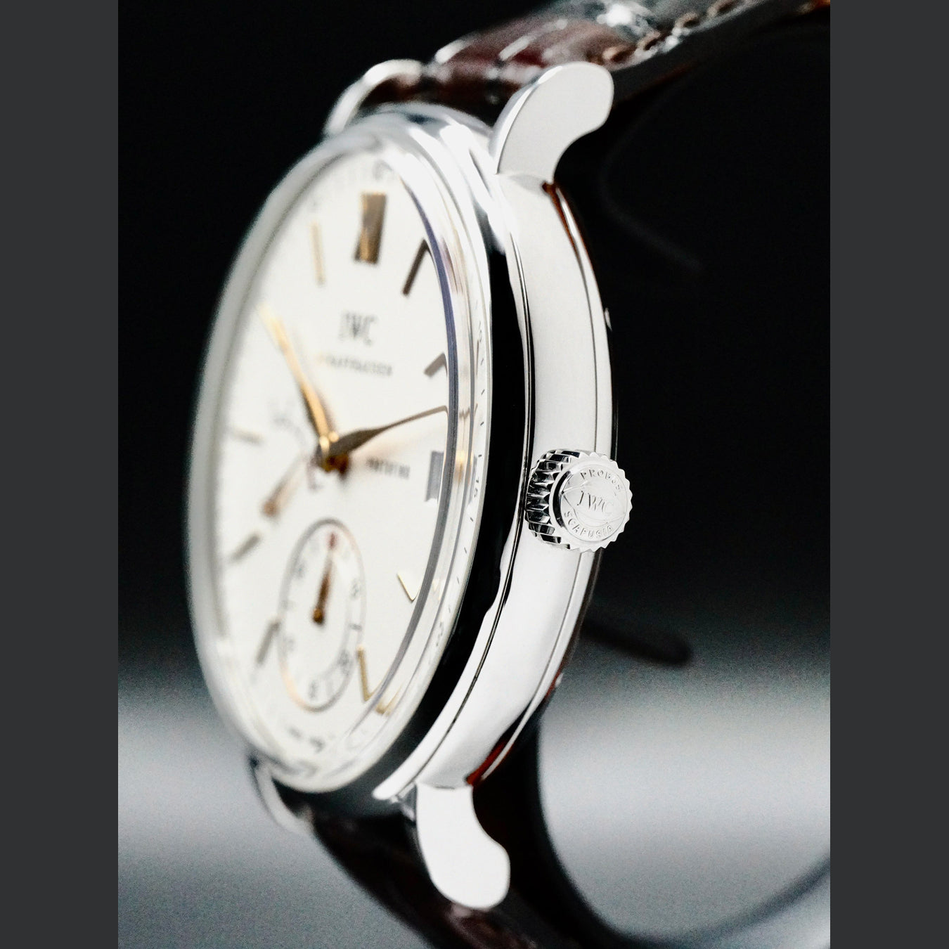 IWC IW5101-03 Portofino Hand-Wound Eight Days Stainless Steel Silver Dial 45mm