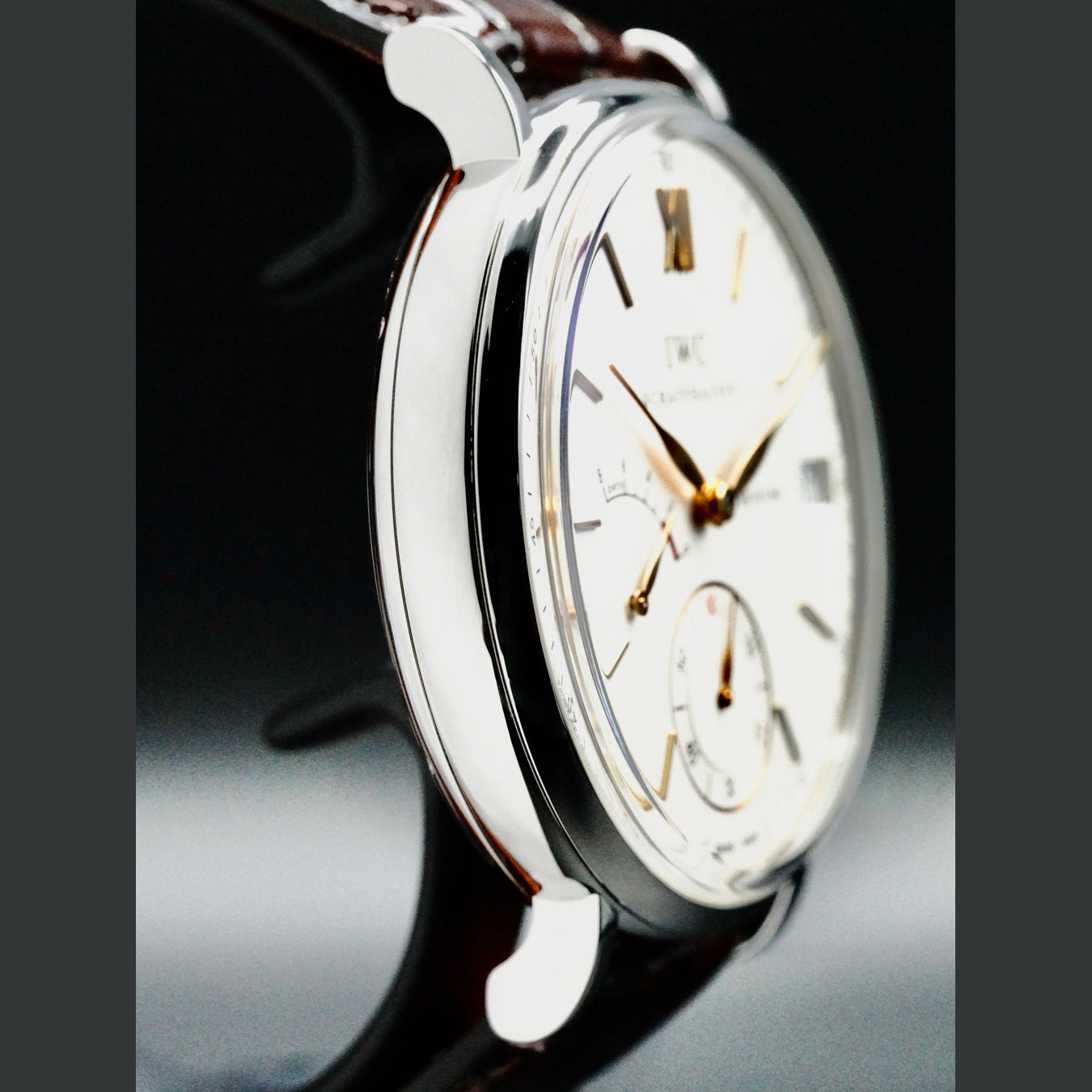IWC IW5101-03 Portofino Hand-Wound Eight Days Stainless Steel Silver Dial 45mm
