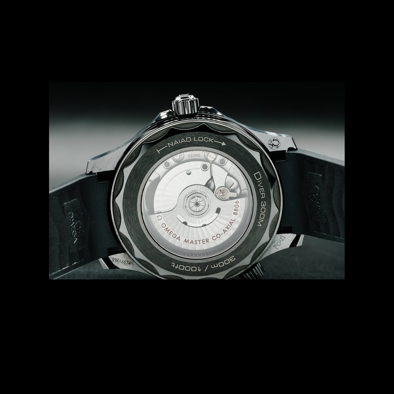 Omega 210.92.44.20.01.003 Seamaster Diver 300 Black Ceramic Black Dial